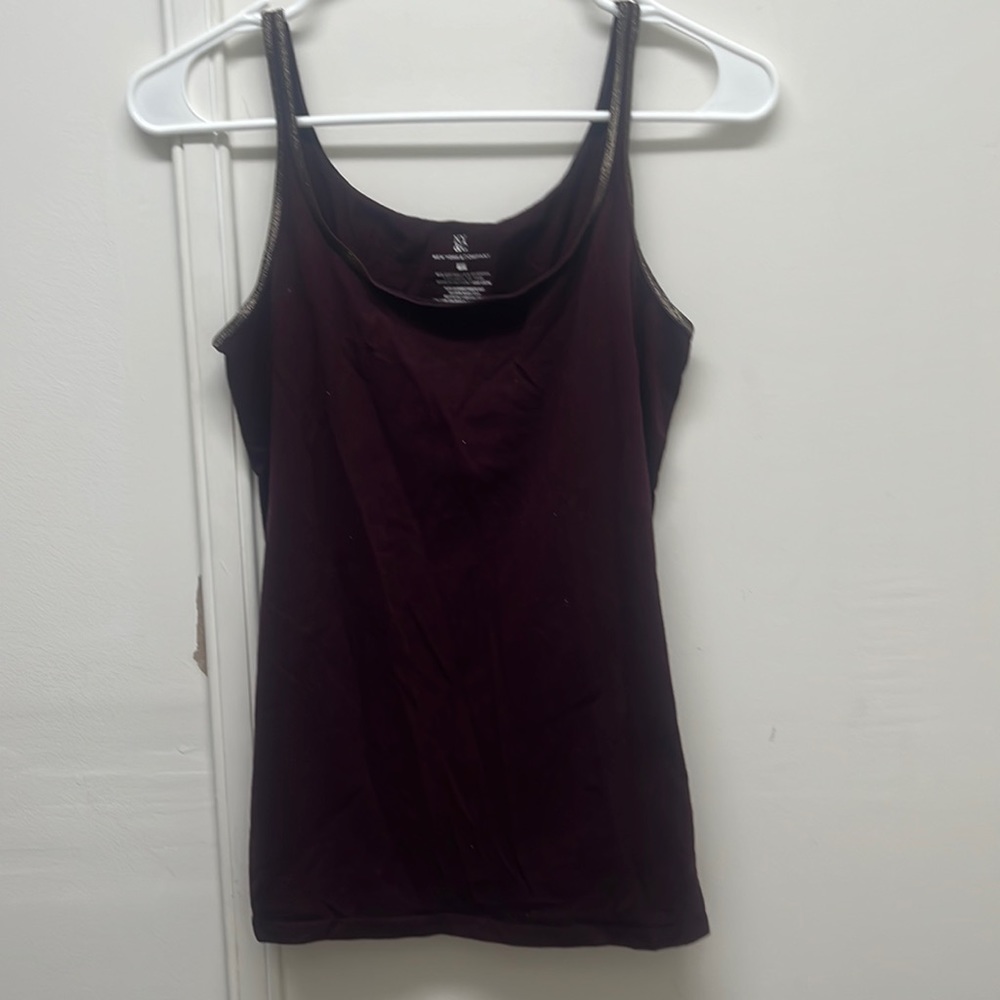 New York & Co. Maroon Tank - Size M
